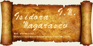 Isidora Magarašev vizit kartica